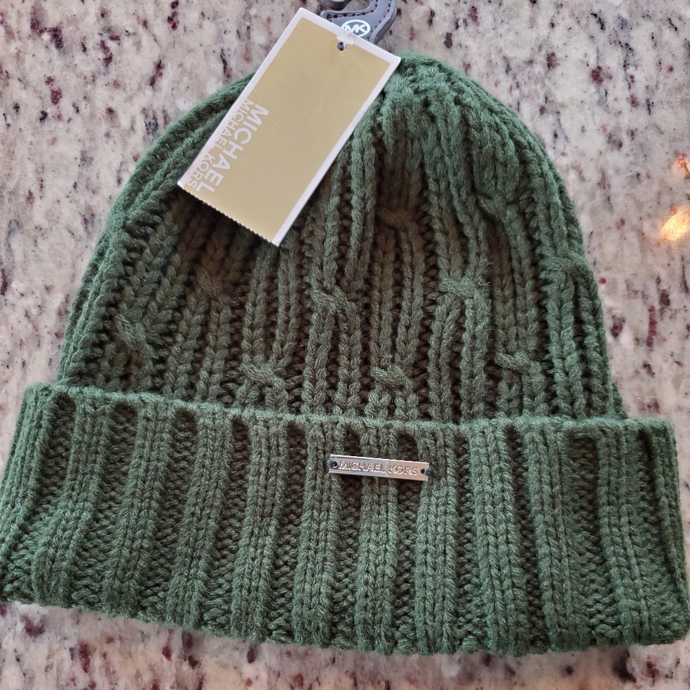 Michael Kors Green knit hat